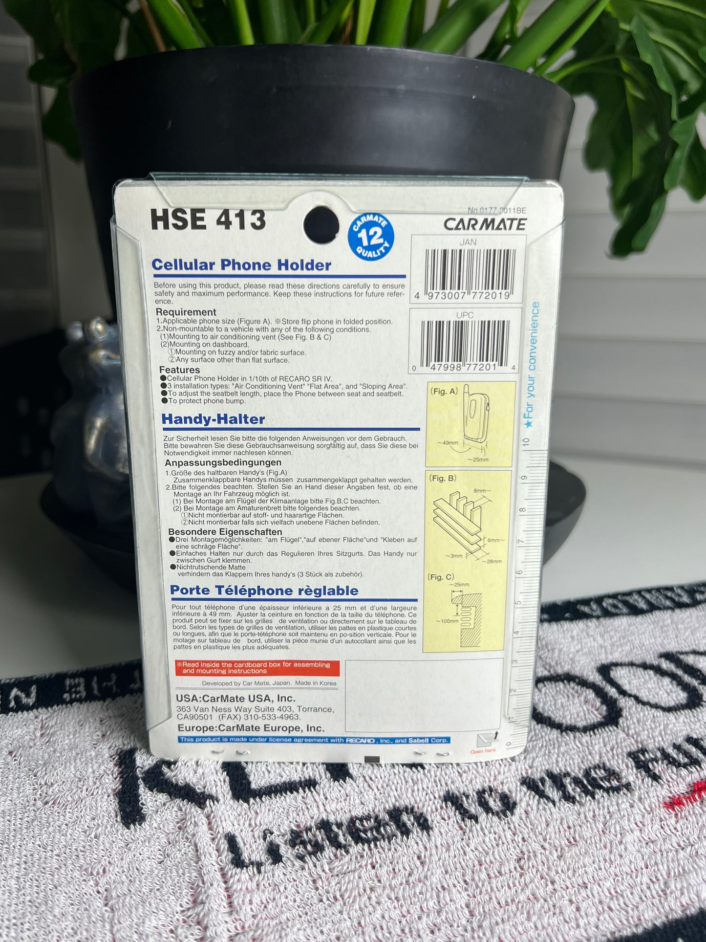 RECARO Bucket Seat Cellphone Holder